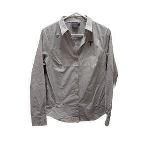 Tesla Gray‎ Long Sleeve Button Up Poplin Shirt
